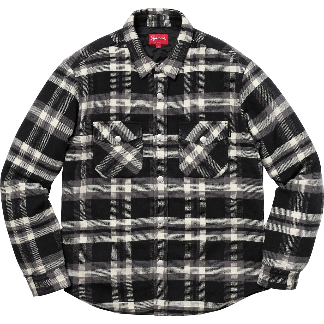 Quilted Arc Logo Flannel Shirt view 3